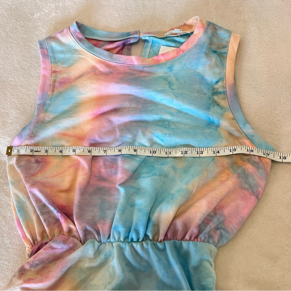 NWT Main Strip Tie Dye Fitted Dress - Picture 11 of 11